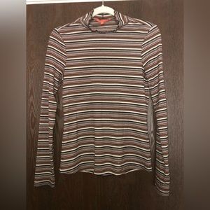 ModCloth striped turtleneck top size XS